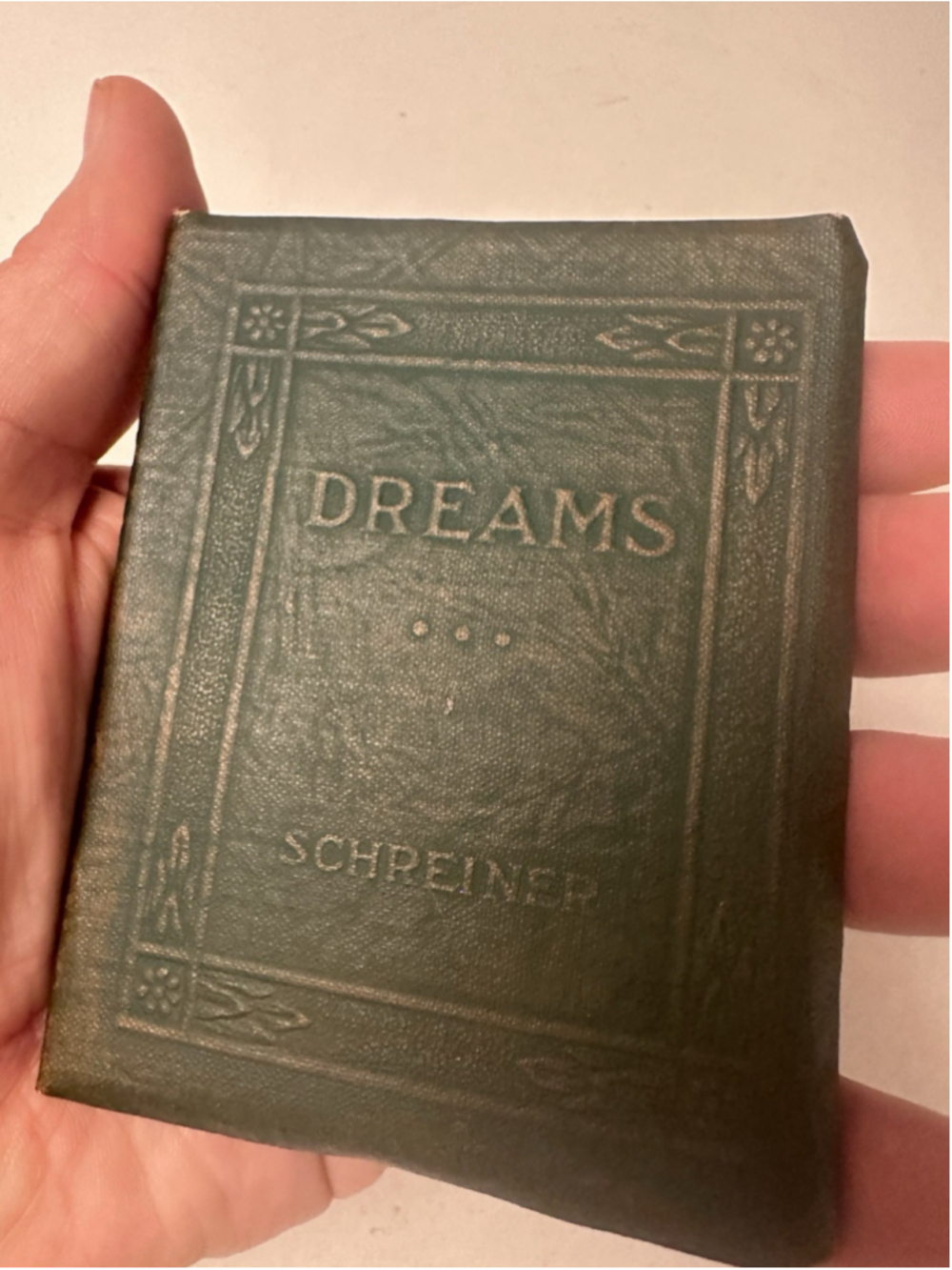 Vintage Little Leather Library Dreams Olive Schreiner Mini Book
